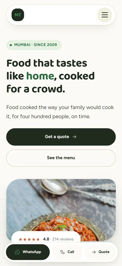 Fresh Market on a phone